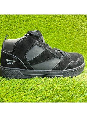 Reebok Dayod Womens Size 8W Triple Black Composite Toe Safety Work Boots Shoes